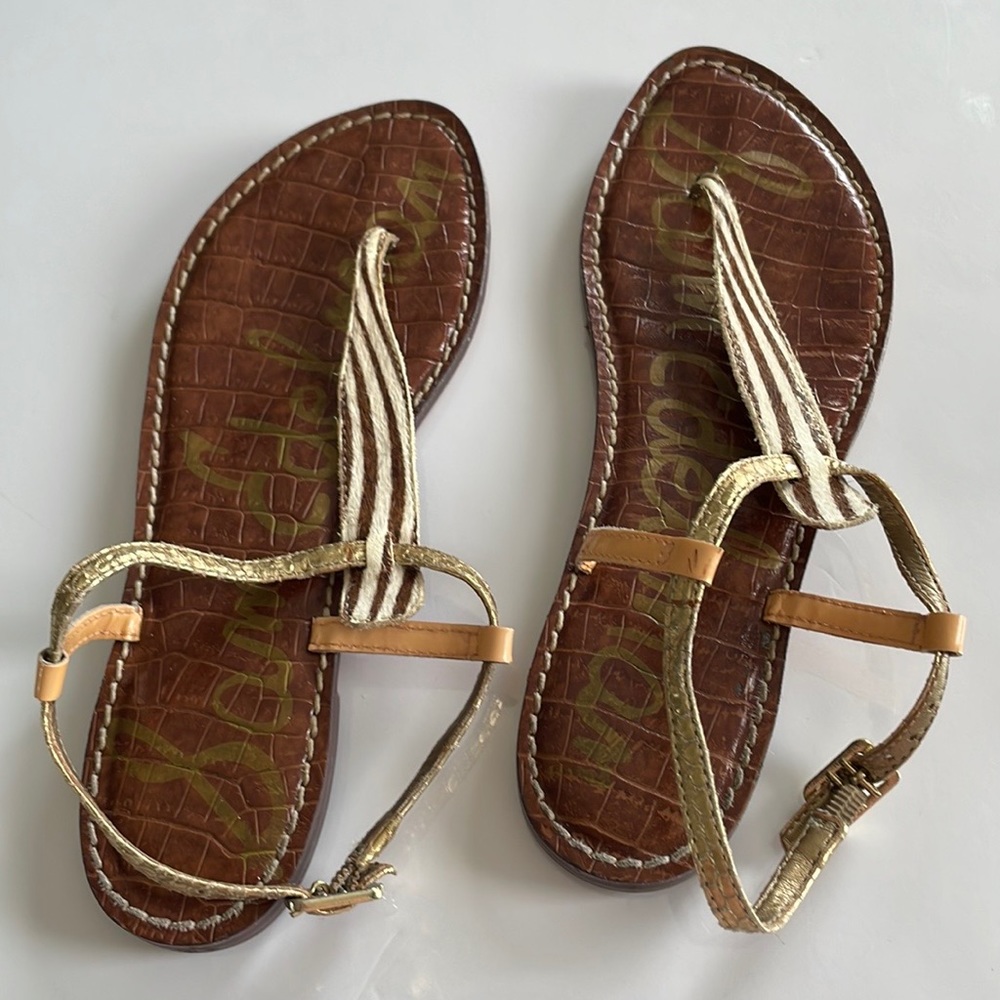 Sam Edelman zebra print sandals size 6M